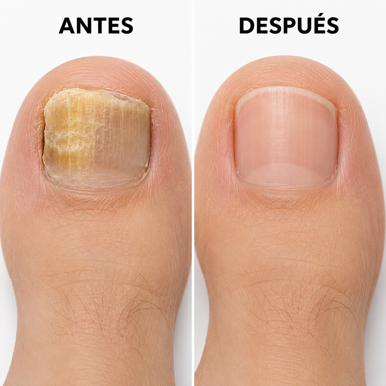 Antes y después NailClear